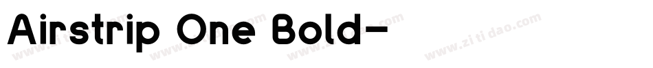 Airstrip One Bold字体转换